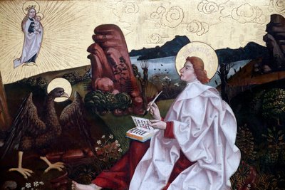 Saint John on Patmos by Unknown